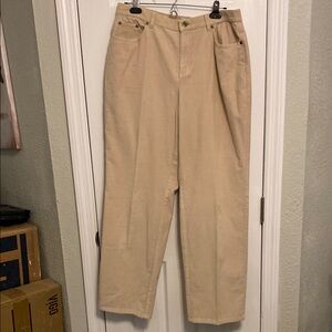 Talbots Tan Chinos Classic Cotton Twill
